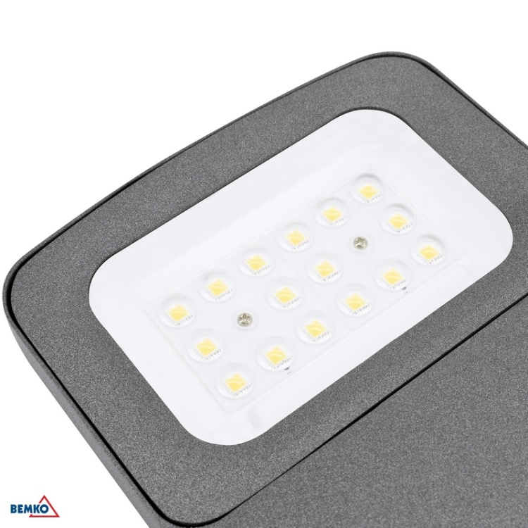 Naświetlacz LED CAMPUS 30W 4000K 5100lm IP66 szary Bemko - źródło światła
