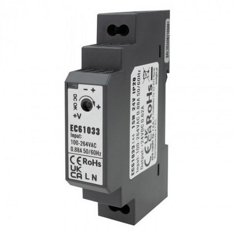 Zasilacz LED PREMIUM DIN 24V 15W IP20 – ECOLIGHT
