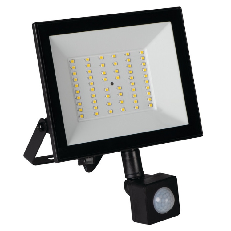 Naświetlacz LED GRUN NV LED-50-B-SE 50W 4000K 4500lm IP44 z czujnikiem ruchu – MiLEDo