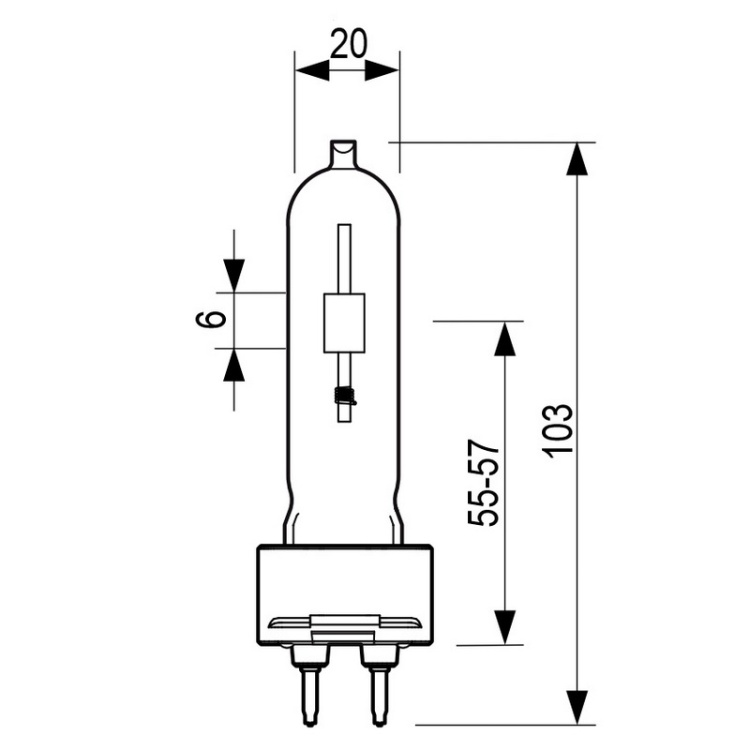Lampa metalohalogenkowa MASTERColour CDM-T 70W/942 G12 4200K 6200lm 10.3cm wymiary – Philips