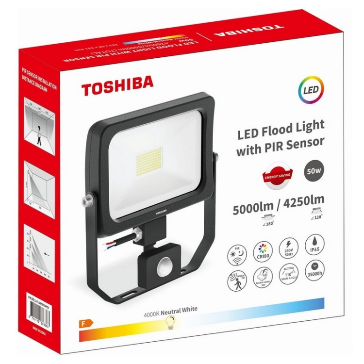 Naświetlacz LED 50W TOSHIBA 4000K opakowanie