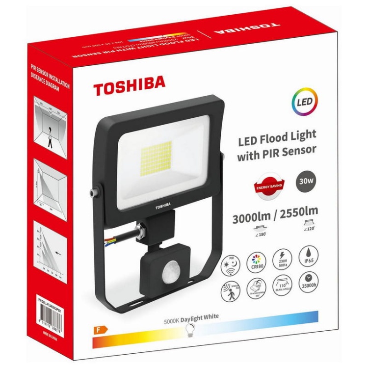 Naświetlacz LED 30W TOSHIBA 5000K opakowanie