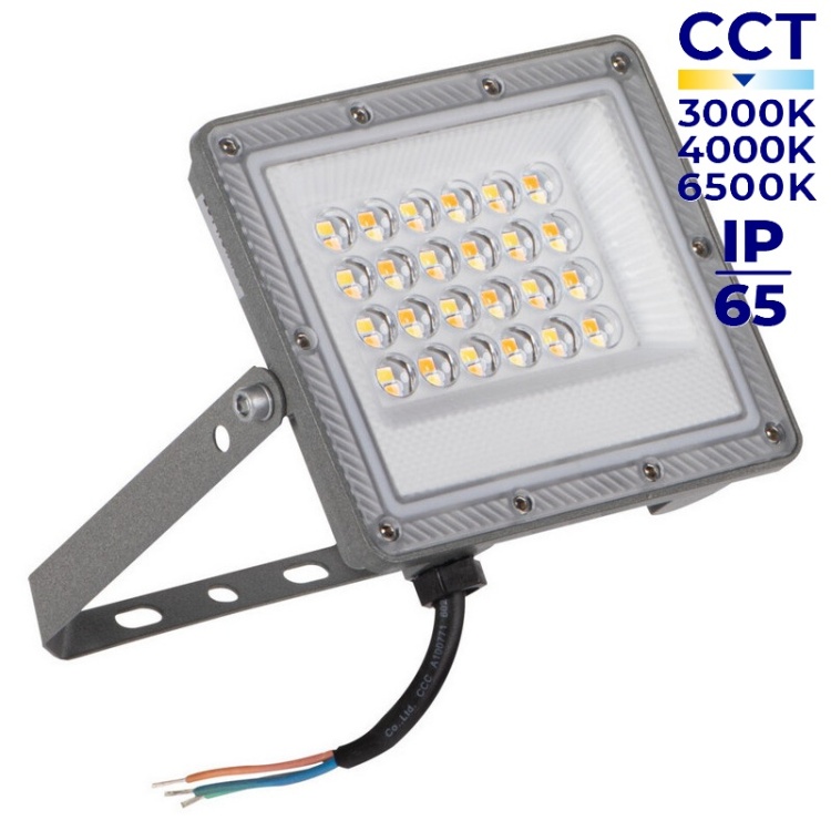 Naświetlacz LED ACETE 20W CCT 2160lm IP65 szary Kanlux 38491