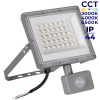 Naświetlacz LED ACETE SE 30W CCT 3240lm z czujnikiem ruchu IP44 szary Kanlux 38497