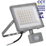 Naświetlacz LED ACETE SE 30W CCT 3240lm z czujnikiem ruchu IP44 szary Kanlux 38497