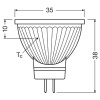 Żarówka LED LEDVANCE MR11 4.2W 4000K 345 lm GU4 12V 36° wymiary – zamiennik halogenu 35W