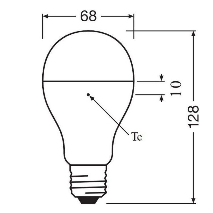 Żarówka LED LEDVANCE LED VALUE CLAS A 150 19W 3000K 2452lm E27 wymiary – zamiennik 150W, ciepła biała