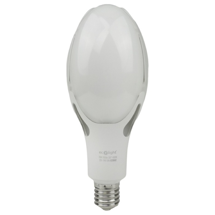Żarówka LED Ecolight Rocket E40 70W 4000K 7000lm 300° – przemysłowa, energooszczędna