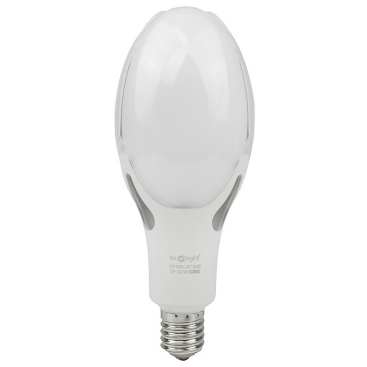 Żarówka LED przemysłowa Ecolight Rocket E40 70W 6000K 7000lm 300° – chłodna barwa światła