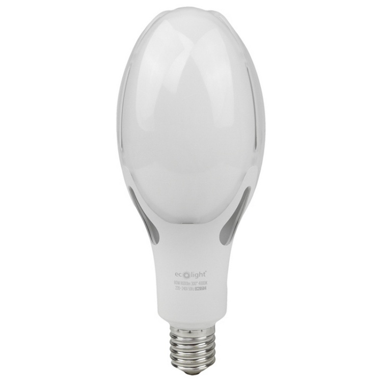 Żarówka LED przemysłowa Ecolight Rocket E40 80W 4000K 8000lm 300° – neutralna barwa światła