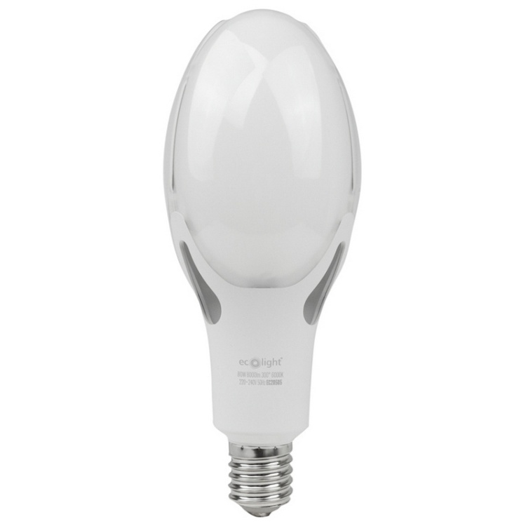 Żarówka LED przemysłowa Rocket E40 80W 6000K 8000lm 300° Ecolight
