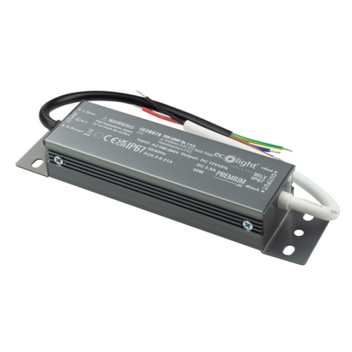 Zasilacz hermetyczny Ecolight PREMIUM 30W 12V 2.5A IP67 Ecolight