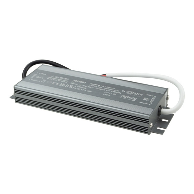 Zasilacz hermetyczny PREMIUM 150W 12V 12.5A IP67 Ecolight