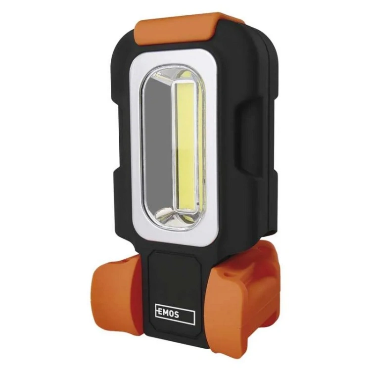 Lampa warsztatowa LED COB EMOS P3881 180lm 2 tryby z magnesem i hakiem EMOS złożona