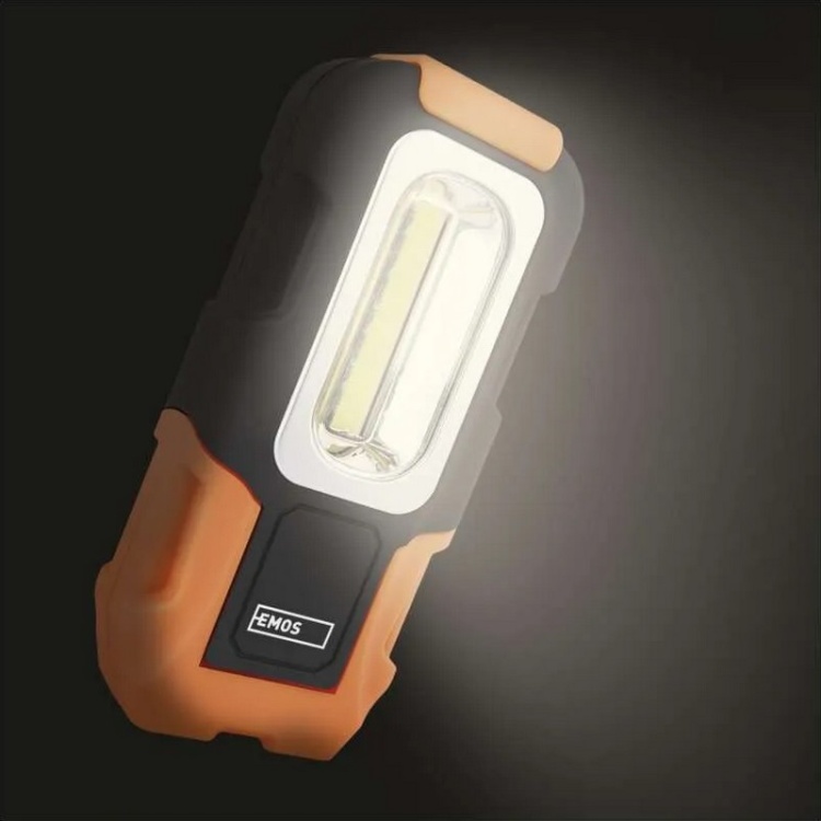 Lampa warsztatowa LED COB EMOS P3881 180lm 2 tryby z magnesem i hakiem EMOS zastosowanie