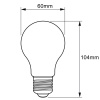 Żarówka LED PHILIPS MASTER UltraEfficient A60 2.3W 2700K 485lm E27 wymiary – klasa A, 210lm/W