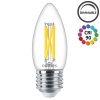 Żarówka świecowa LED PHILIPS MASTER Glass Candle 3.4W 2200–2700K 470lm E27 B35 – ciepła, ściemnialna