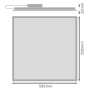 Panel LED LEDVANCE PL ECO HLO 600 E 34W 4000K 3944lm UGR<19 IP20 wymiary – biały
