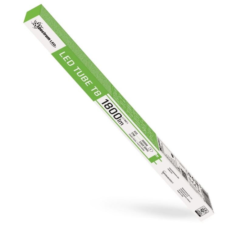 Opakowanie SPECTRUM LED TUBE 17W 4000K – neutralna barwa światła