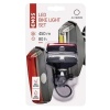 EMOS COB LED – lampki rowerowe 22lm z uchwytem silikonowym opakowanie