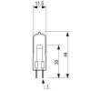 Wymiary PHILIPS 7027 50W G6.35 – 11.5×44 mm