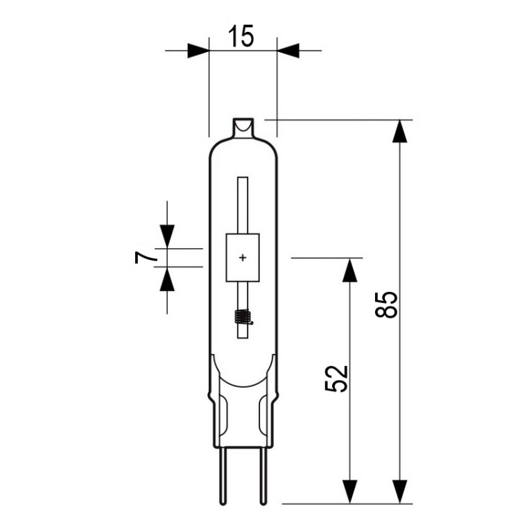 Lampa PHILIPS CDM-TC 70W w oprawie reflektorowej wymiary