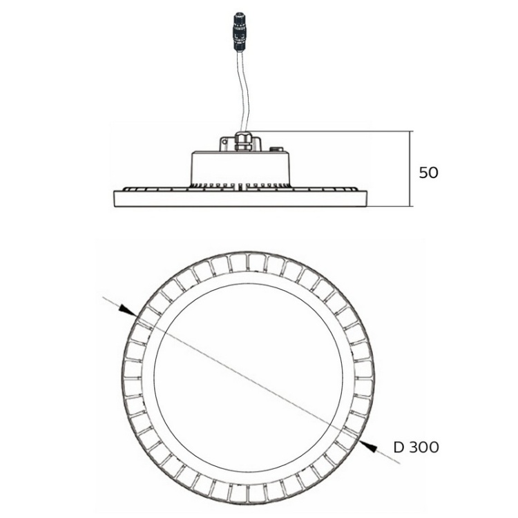 PILA High-bay G2 BY007P LED200S/840 – oprawa przemysłowa LED 200W 4000K IP65 IK06