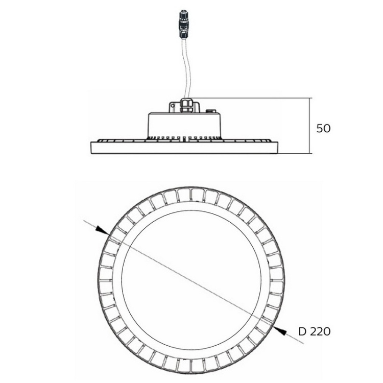 PILA High-bay G2 100W – aluminiowa obudowa IP65 IK06