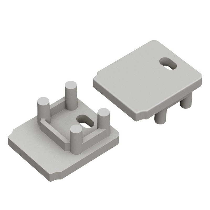 Zaślepka do profilu led HIDE10 z otworem szara Topmet