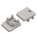 Zaślepka do profilu led HIDE10 z otworem szara Topmet