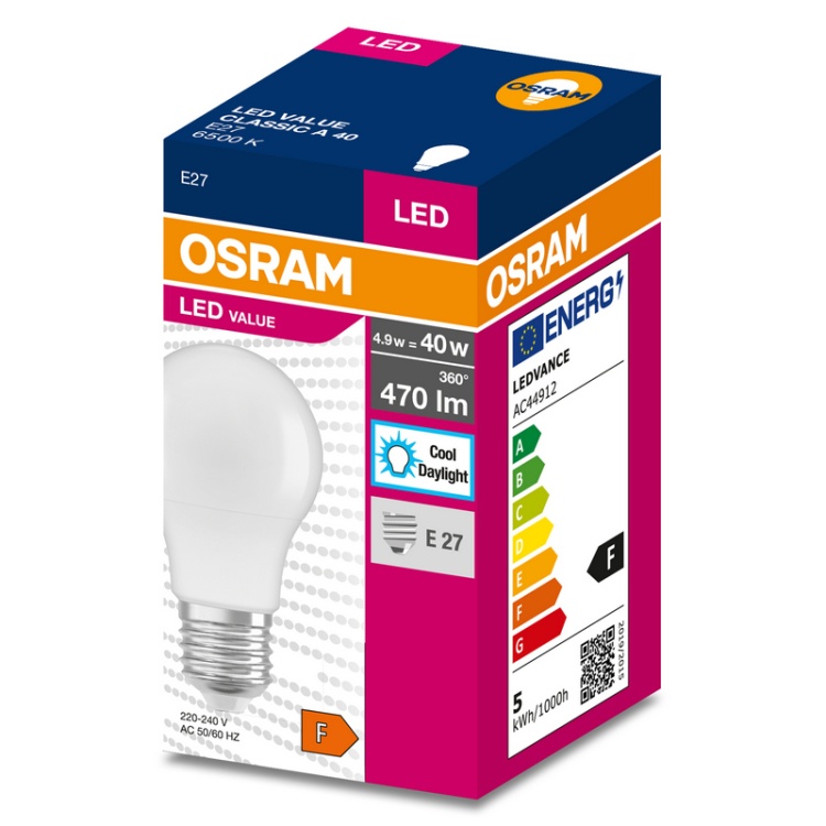 Żarówka LED LEDVANCE Classic A 4.9W E27 w opakowaniu