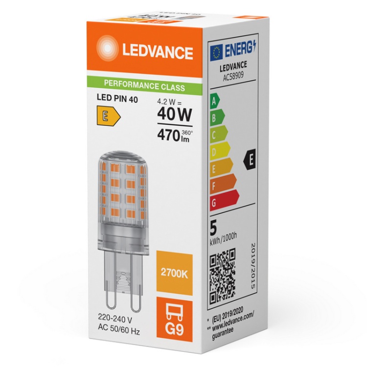Żarówka LED G9 470lm ciepła biała