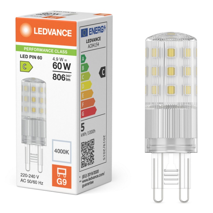 Kompaktowa żarówka LED G9 LEDVANCE 4,9W