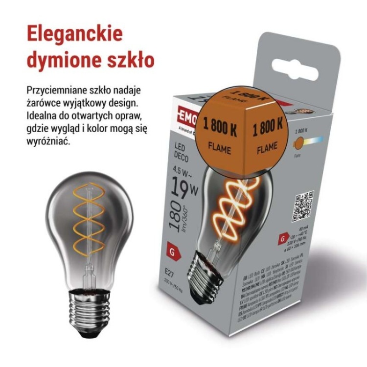 Żarówka LED EMOS A60 flame