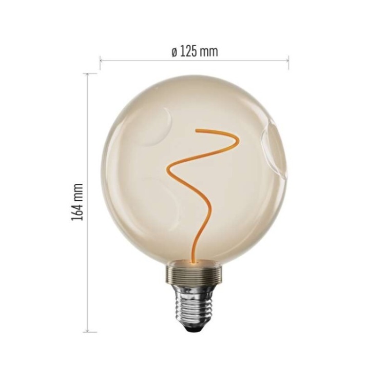Żarówka LED E27 4,5W złote szkło