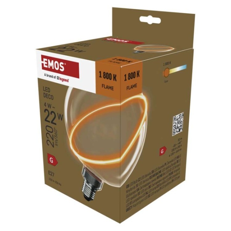 Żarówka LED vintage ze szkłem dekoracyjnym