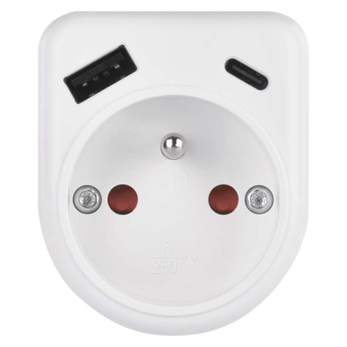 Rozgałęźnik EMOS P0074 z USB-A i USB-C