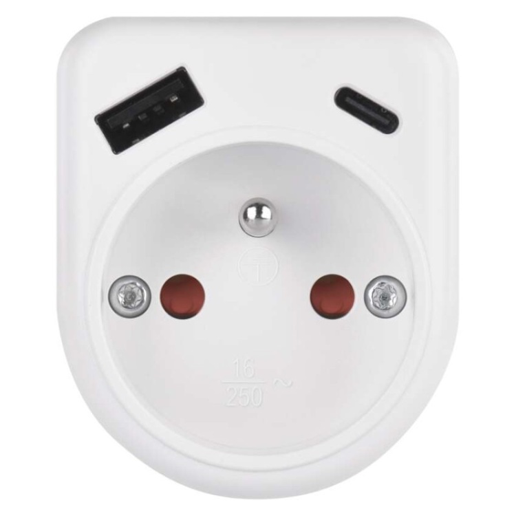 Rozgałęźnik EMOS P0074 z USB-A i USB-C