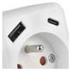Rozgałęźnik 230V z dwoma portami USB