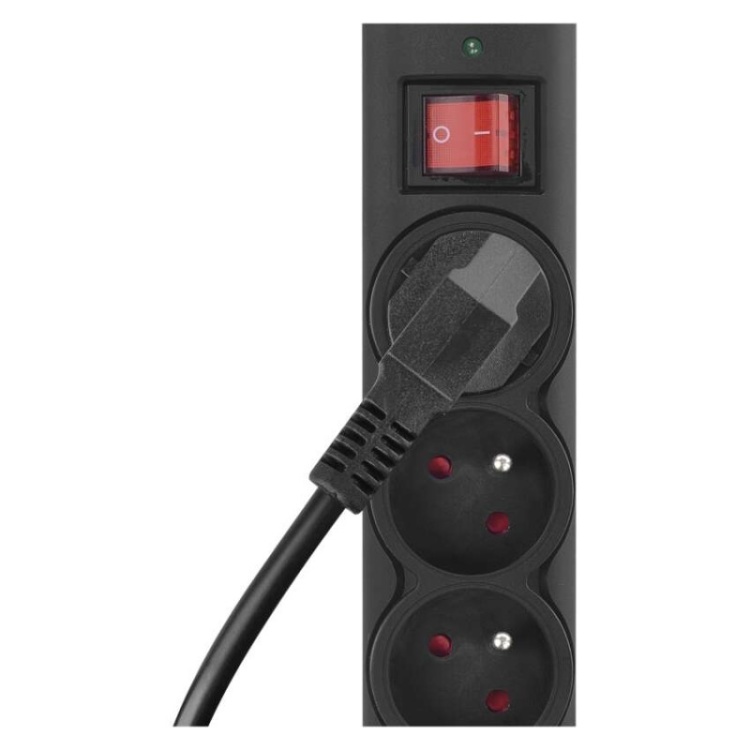 Zabezpieczenie przeciwprzepięciowe 380J w listwie EMOS P54014