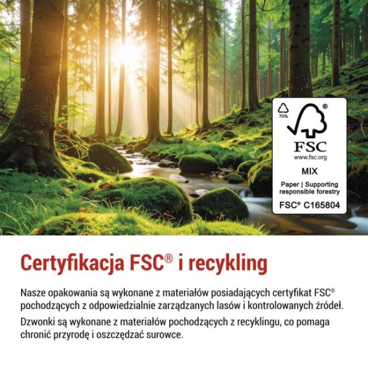 Odbiornik EMOS P5737 z białą obudową i przycisk odporny na deszcz