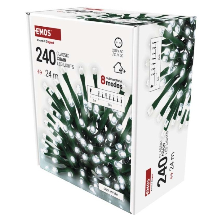 Lampki do choinki 240 LED