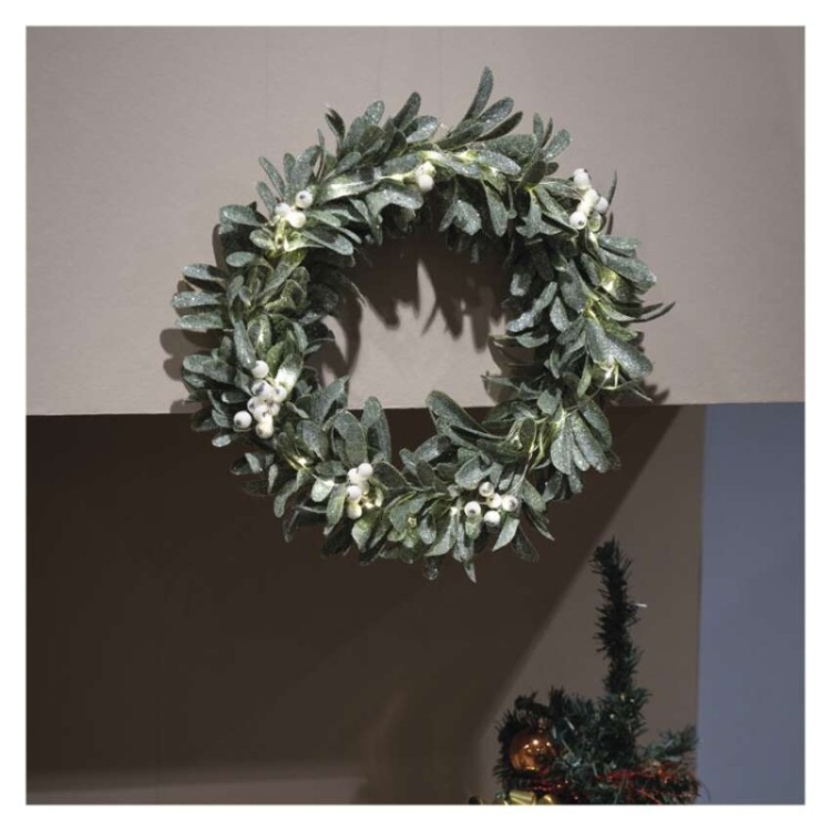 Dekoracja świąteczna jemioła LED