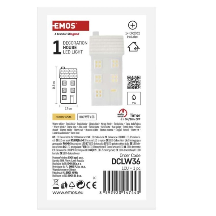 Domek LED EMOS DCLW36 z baterią