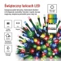Lampki choinkowe Classic 80 LED 8m multikolor, zielony przewód, IP44, 8 programów, timer
