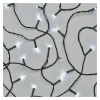 Lampki choinkowe Classic 80 LED 8m zimna biel, zielony przewód, IP44, 8 programów, timer