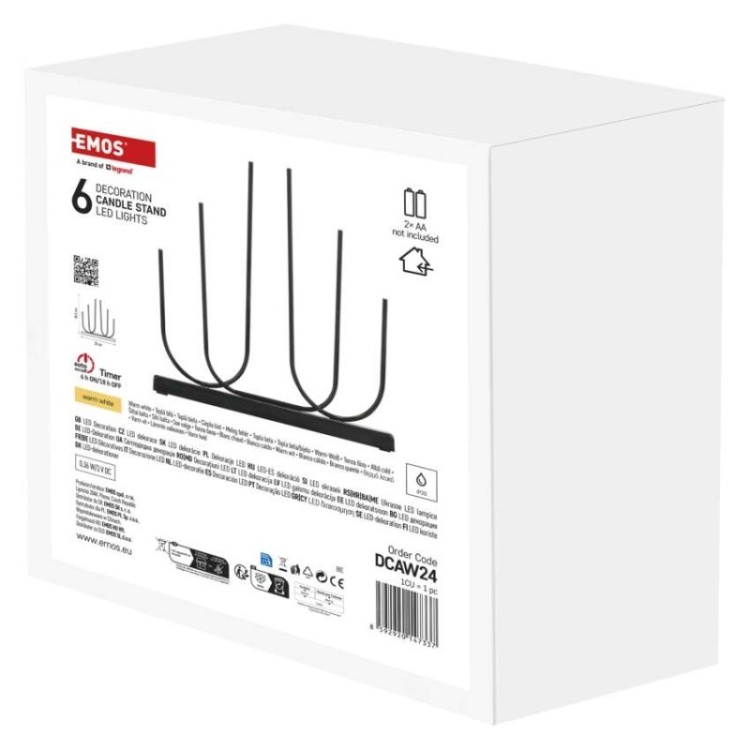 Stylowy świecznik LED Emos do aranżacji świątecznych