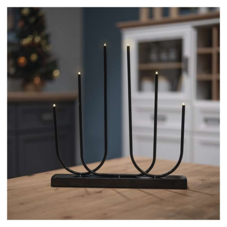 Nowoczesny świecznik LED z timerem 6/18h