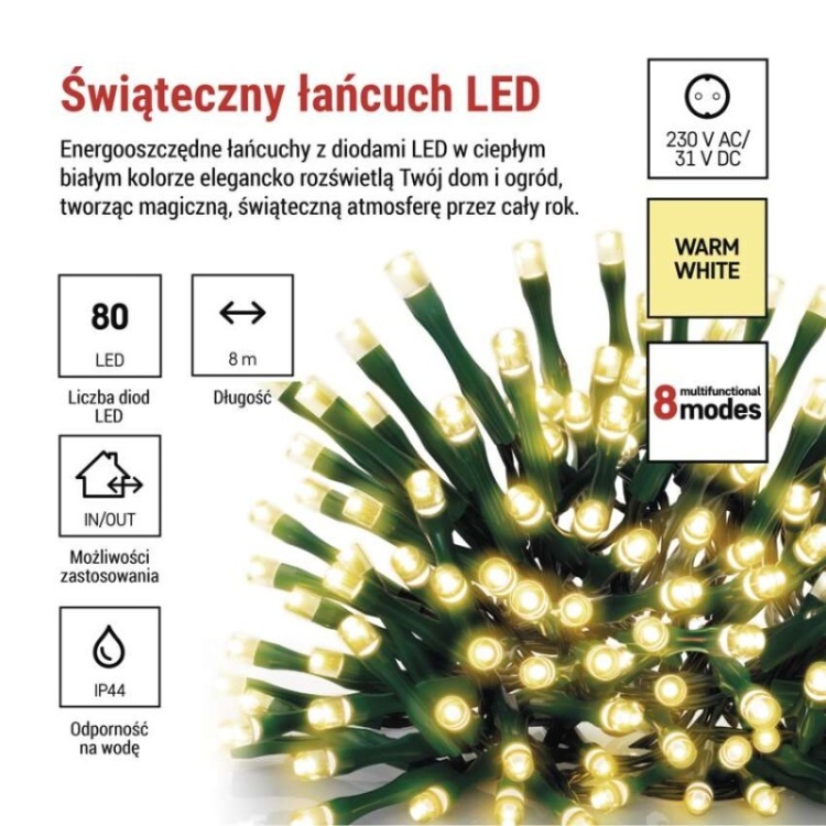 Lampki LED Emos Classic – bezpieczne i odporne IP44