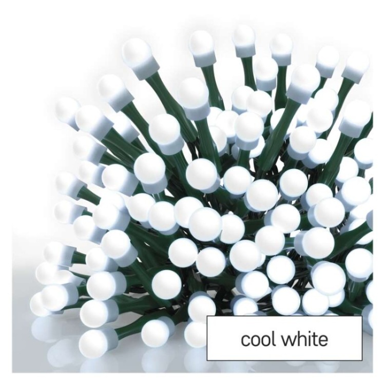 Diody LED cherry 10 mm na zielonym przewodzie